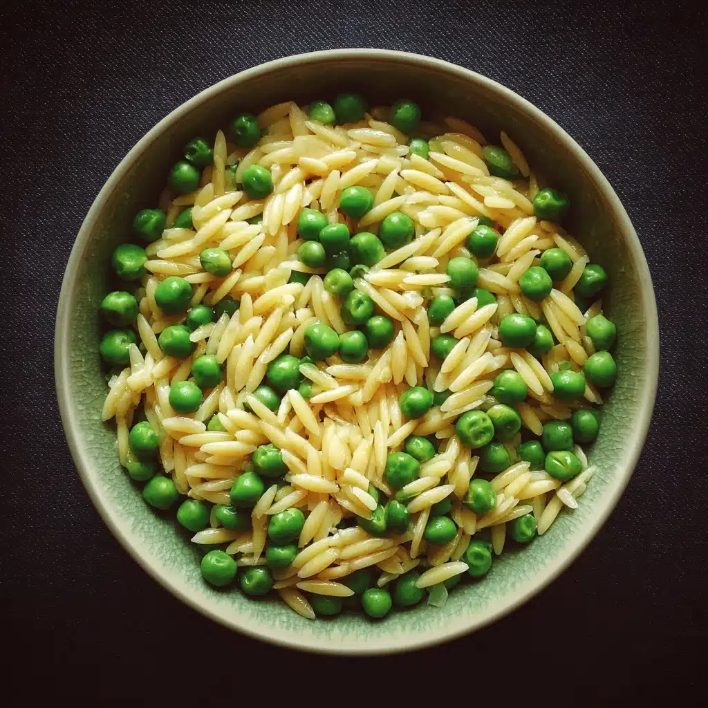 Creamy Parmesan Orzo with Peas Recipe
