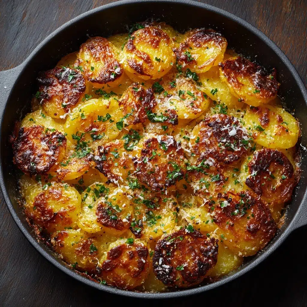 Garlic Parmesan Smashed Potatoes Recipe - Recipe Image