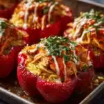 Spicy Buffalo Chicken Stuffed Peppers Recipe