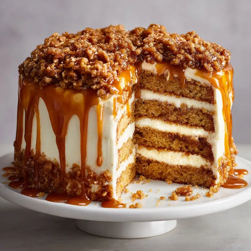 Caramel Toffee Crunch Cake Recipe - Recipe Image