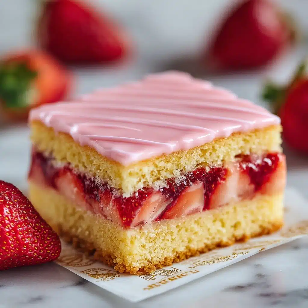 Strawberry Lemon Blondies Recipe - Recipe Image