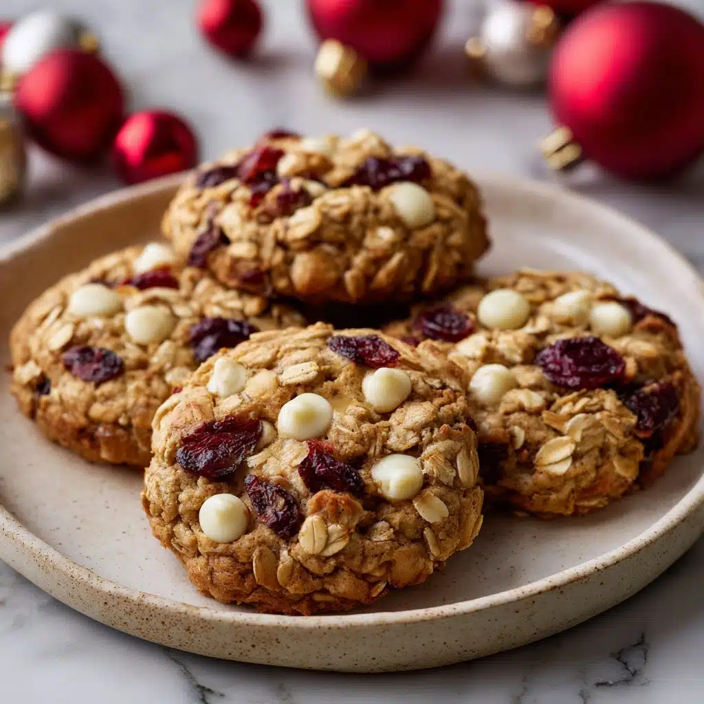 White Chocolate Oatmeal Cranberry Cookies Recipe - Recipe Image