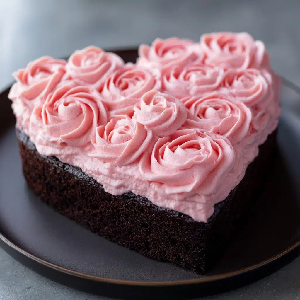Heart Brownie Cake Recipe - Recipe Image