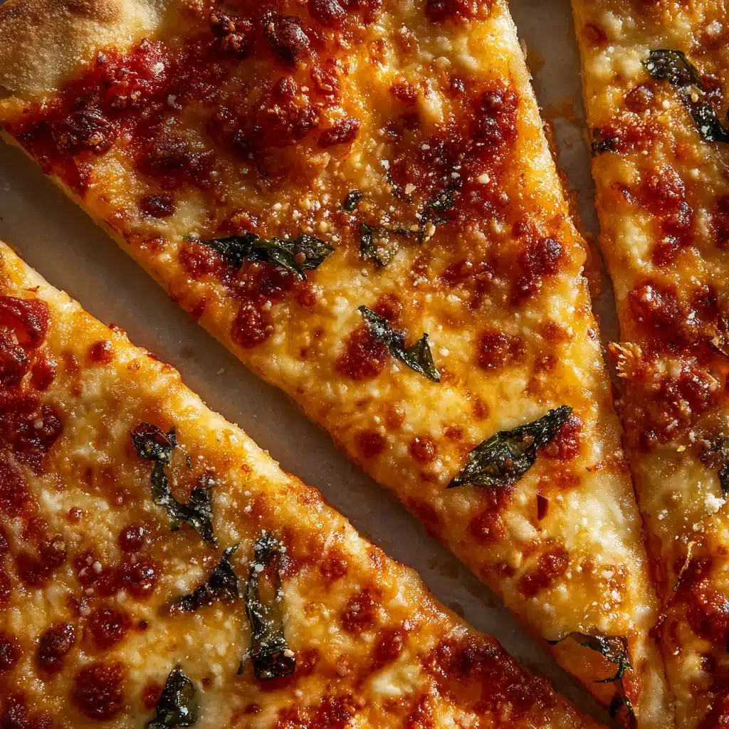 Cheesy Basil & Garlic Pizza Recipe - Recipe Image