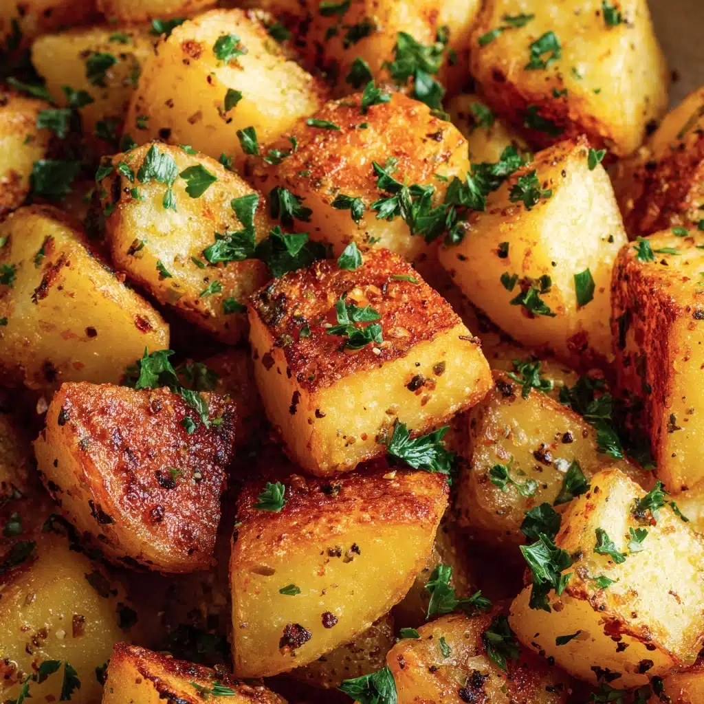 Harissa Potatoes with Whipped Tahini Sauce and Fried Pita Recipe - Recipe Image