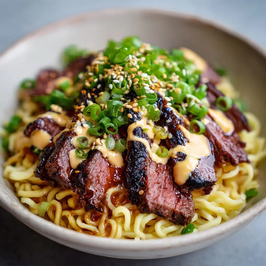 Garlic Butter Steak Lightning Noodles Recipe - Recipe Image