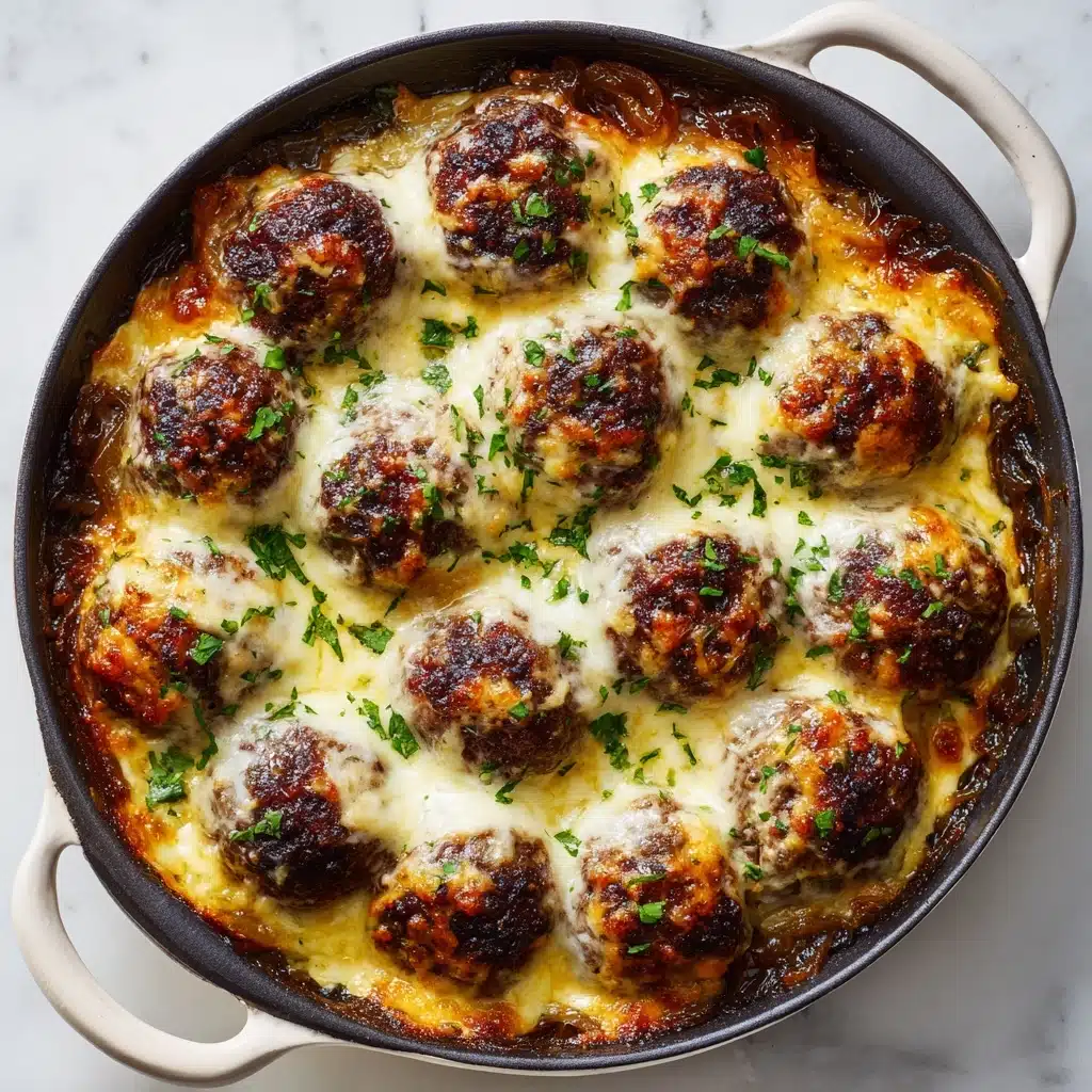 French Onion Chicken Meatballs Recipe - Recipe Image