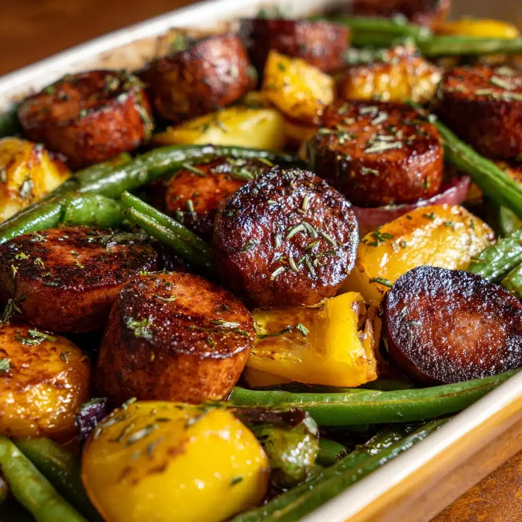 Air Fryer Sausage with Vegetables Recipe - Recipe Image