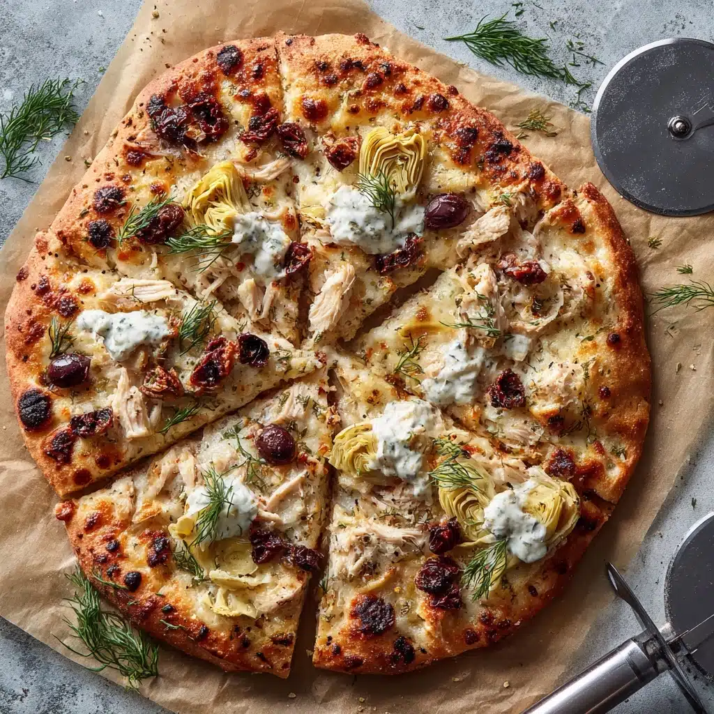 Chicken Tzatziki Pizza Recipe - Recipe Image