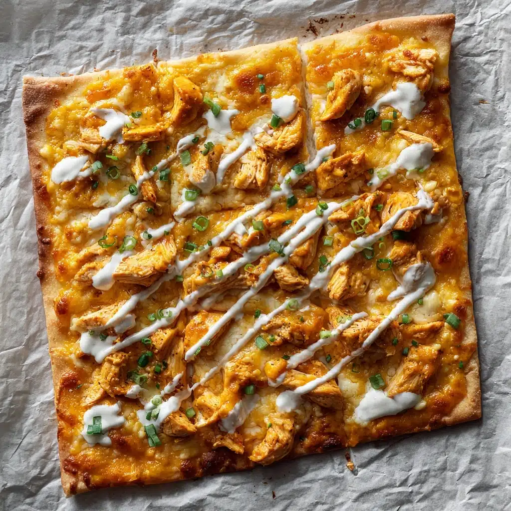 Buffalo Chicken Flatbread Delight Recipe - Recipe Image