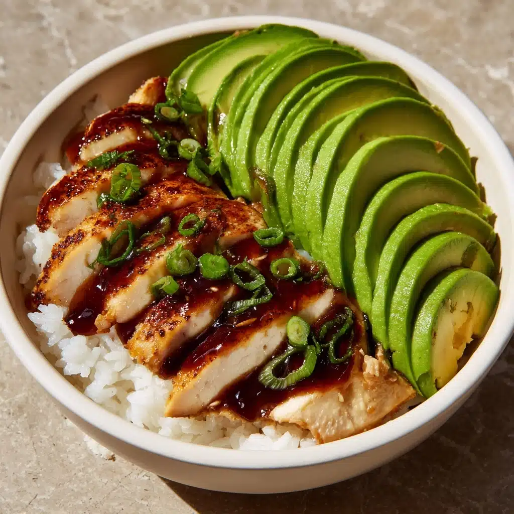 Easy Sticky Chicken Rice Bowl Recipe - Recipe Image