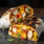 Tasty Cheesy Chicken Wraps Recipe