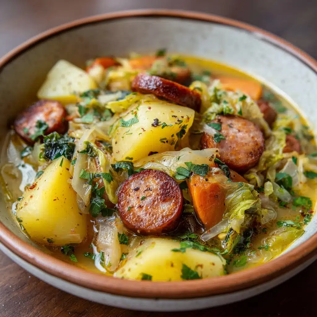 Creamy Cabbage & Sausage Soup Recipe - Recipe Image