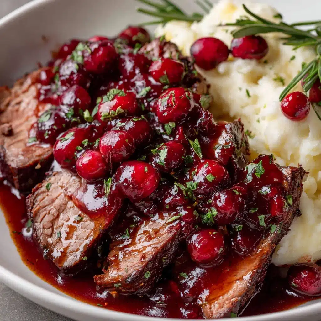 Cranberry Balsamic Roast Beef Recipe
