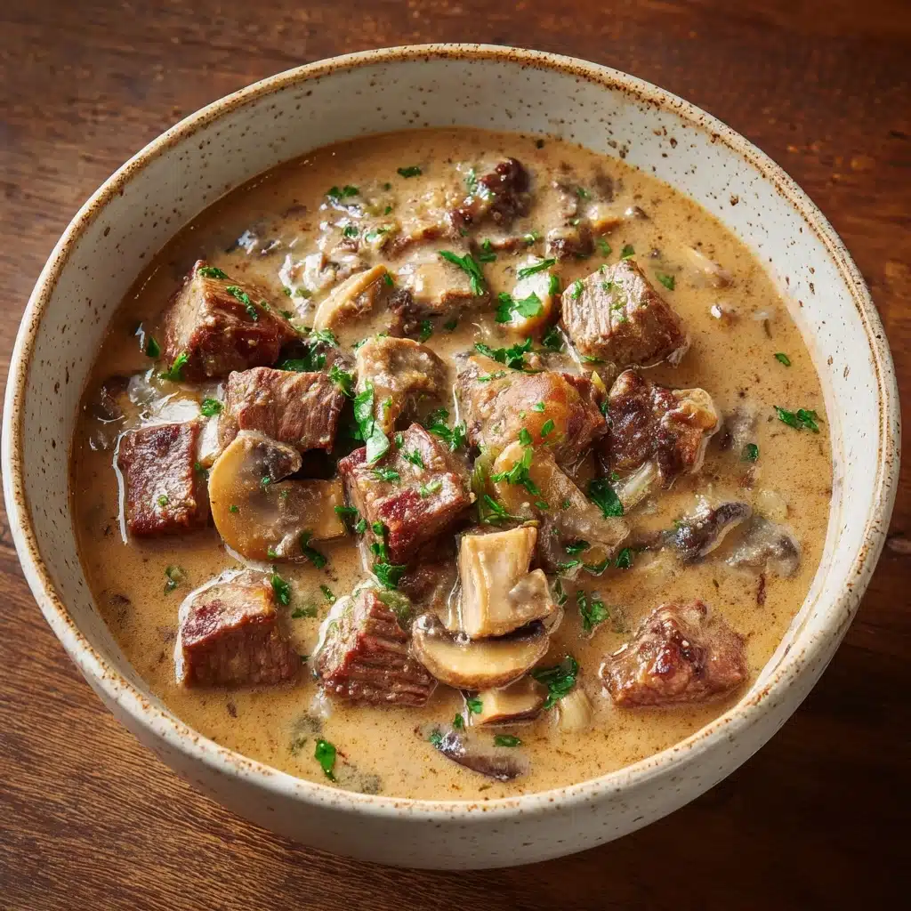 Keto Beef and Mushroom Soup Recipe - Recipe Image