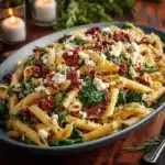 Pasta with Spinach and Feta Cheese Recipe