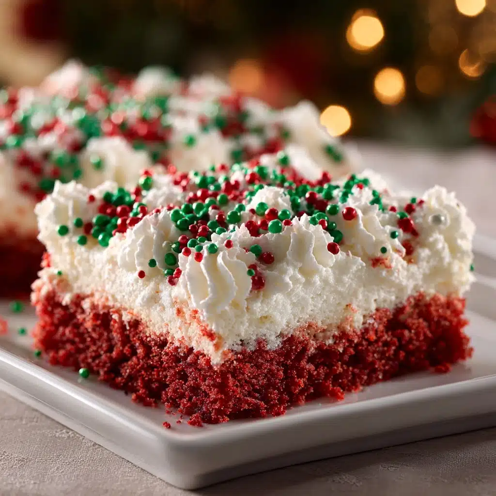 Christmas Red Velvet Poke Cake Recipe - Recipe Image