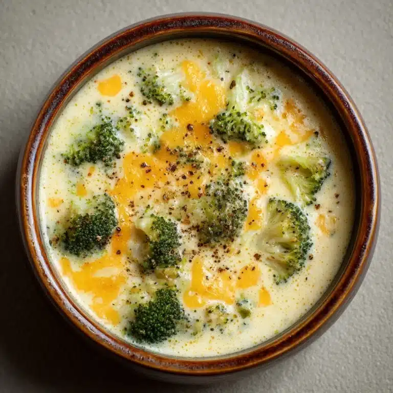 Creamy Broccoli Cheese Soup Recipe