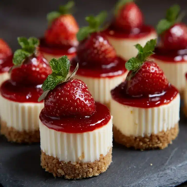 Easy Mini Cheesecakes Recipe