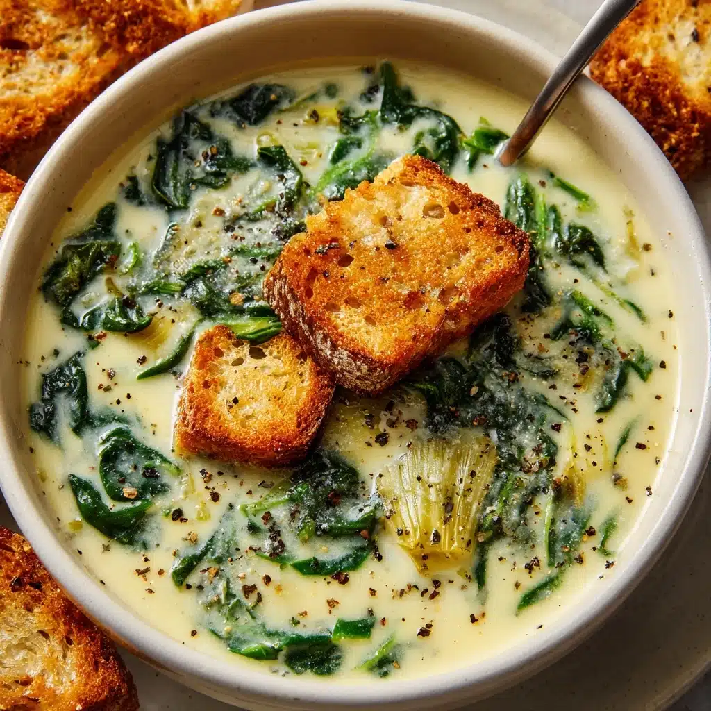 Creamy Spinach and Artichoke Soup Recipe - Recipe Image