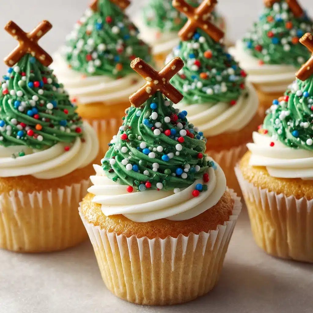Christmas Tree Cupcakes Recipe - Recipe Image