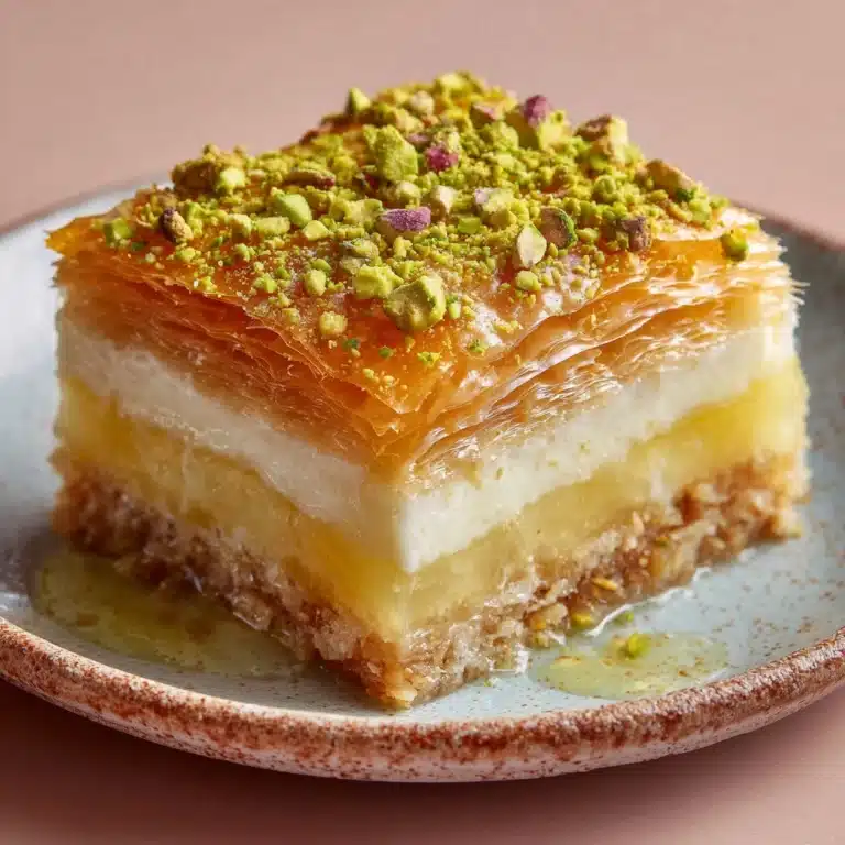 Honey Pistachio Baklava Cheesecake Recipe