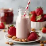 Strawberry Almond Milk Recipe