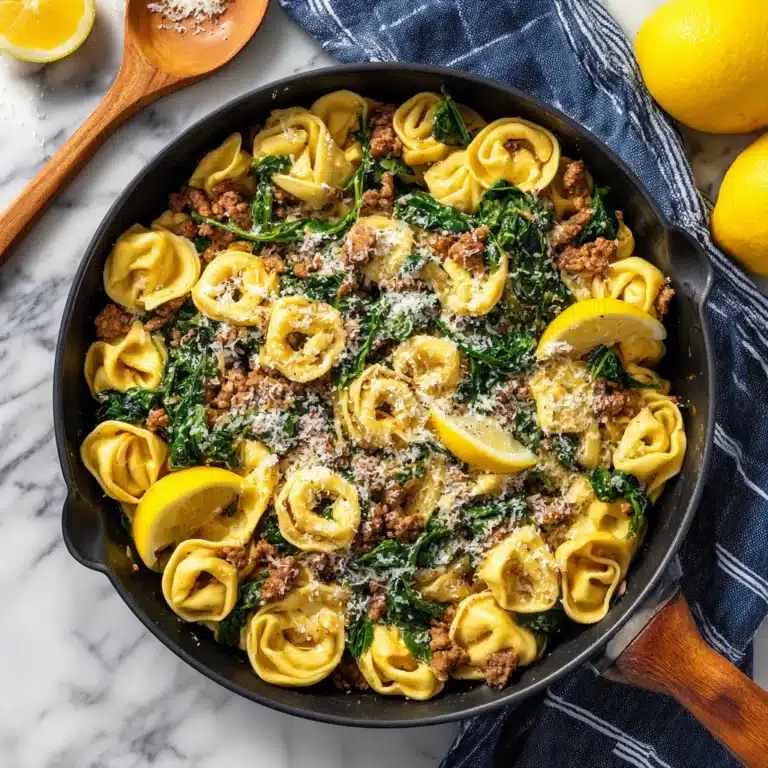 One-Pan Tortellini and Sausage Skillet Dinner Recipe