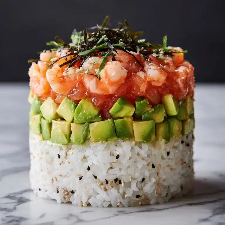 Spicy Shrimp Sushi Stacks Recipe