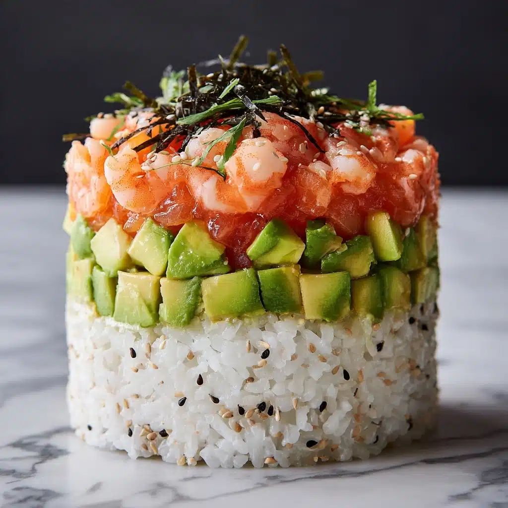 Spicy Shrimp Sushi Stacks Recipe