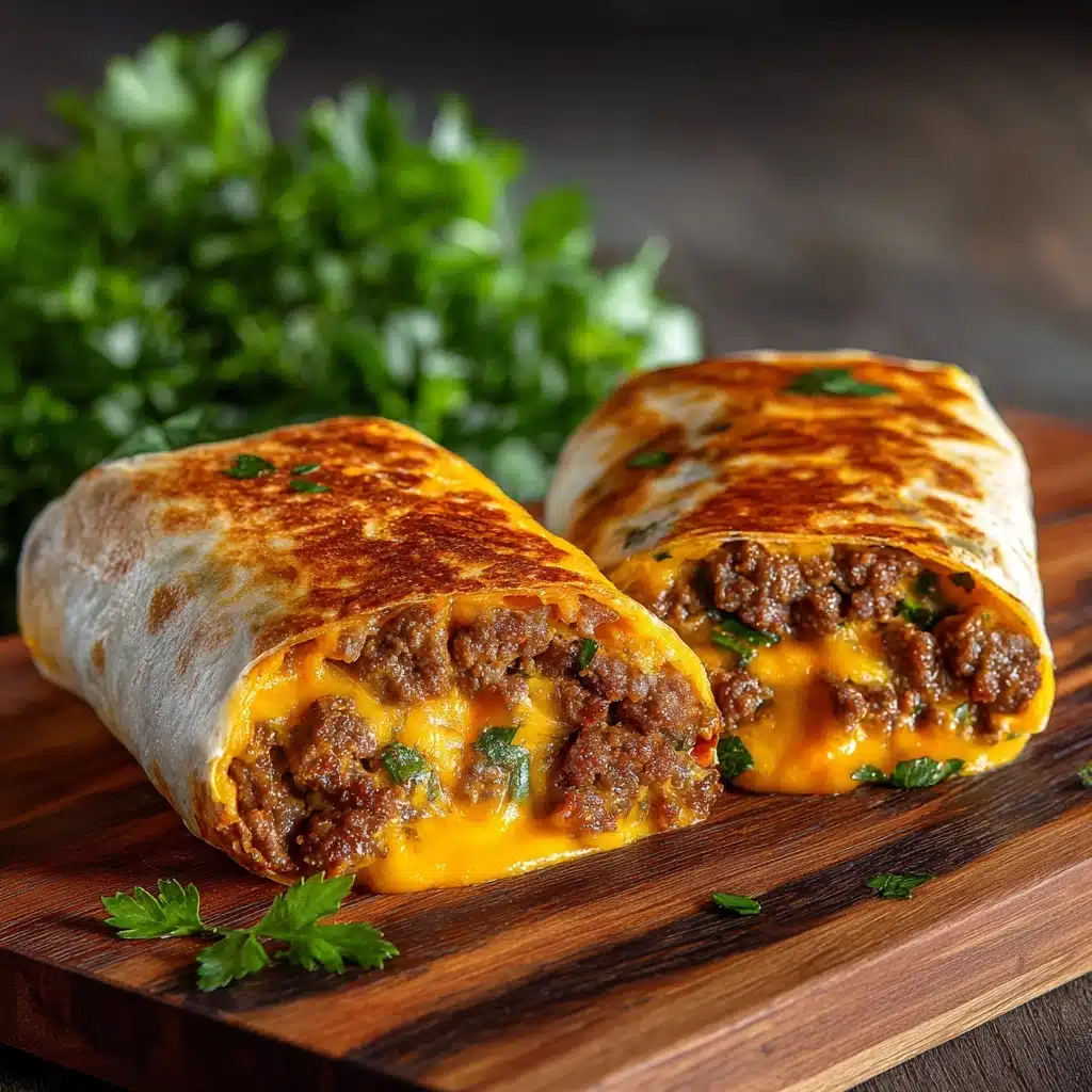 Garlic Butter Beef Cheeseburger Rollups Recipe