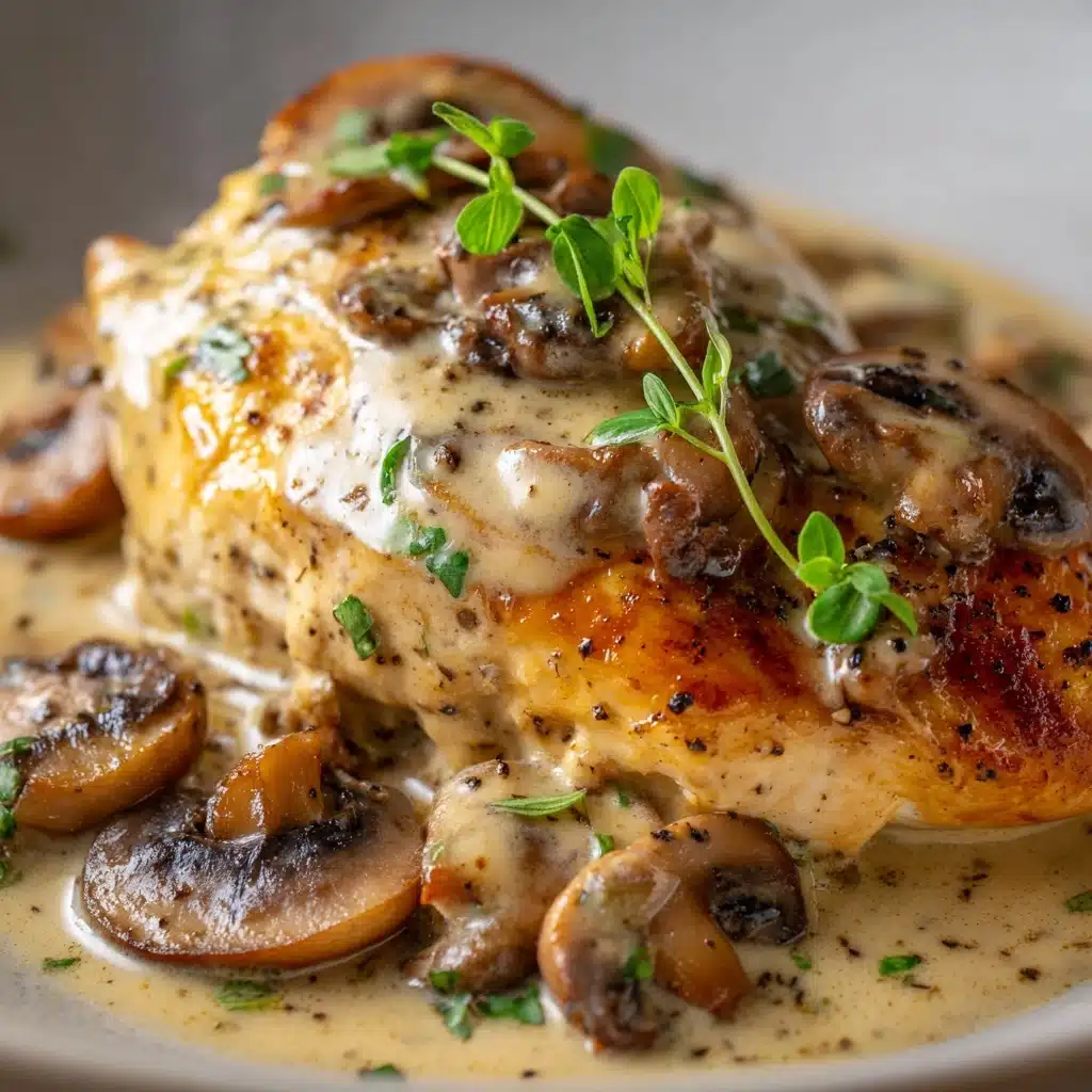 Creamy Chicken Stroganoff with Egg Noodles Recipe - Recipe Image