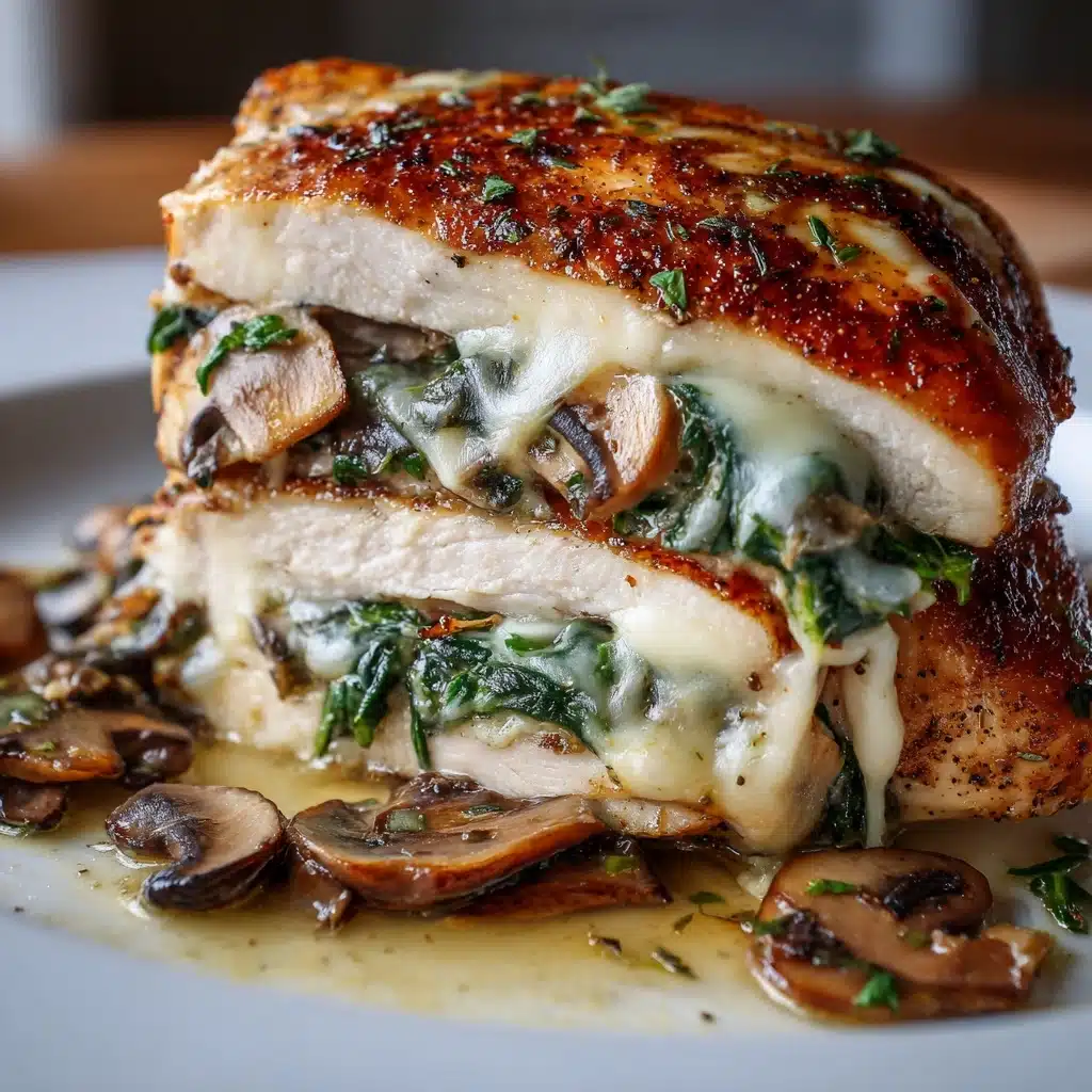 Mushroom Stuffed Chicken Breast Recipe