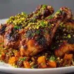 Roast Chicken with Carrots, Dates & Pistachios Recipe