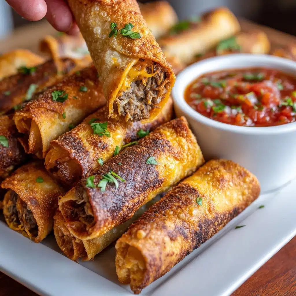 Creamy Baked Chicken Taquitos Recipe