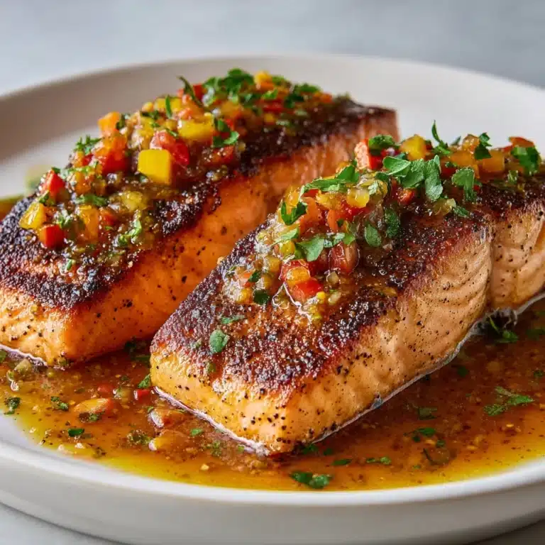 Marry Me Salmon with Sun-Dried Tomatoes and Creamy Parmesan Sauce Recipe