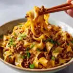 Mongolian Ground Beef Noodles Recipe