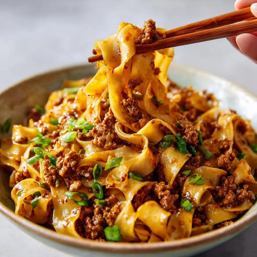 Mongolian Ground Beef Noodles Recipe - Recipe Image