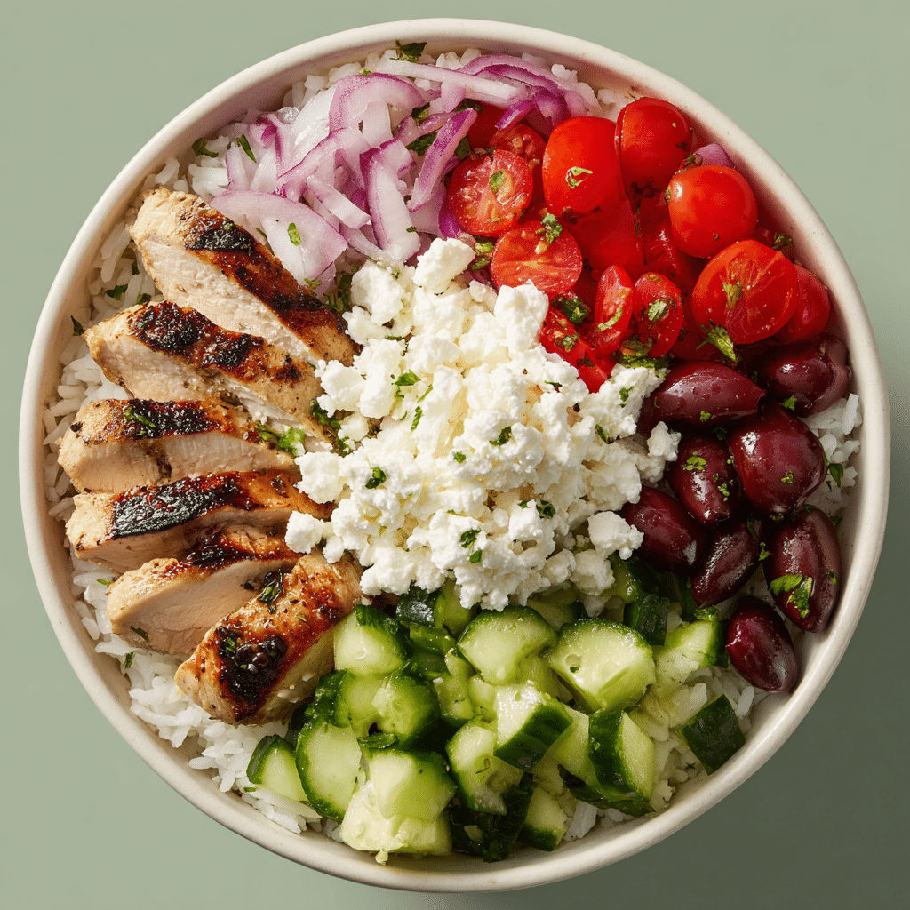 Greek Chicken Bowls Recipe - Recipe Image