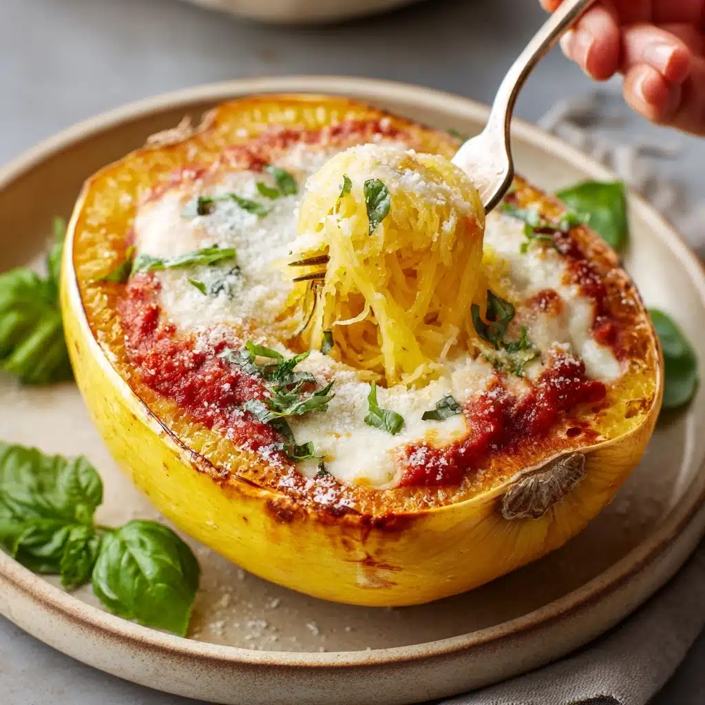 Chicken Parmesan Stuffed Spaghetti Squash Recipe - Recipe Image