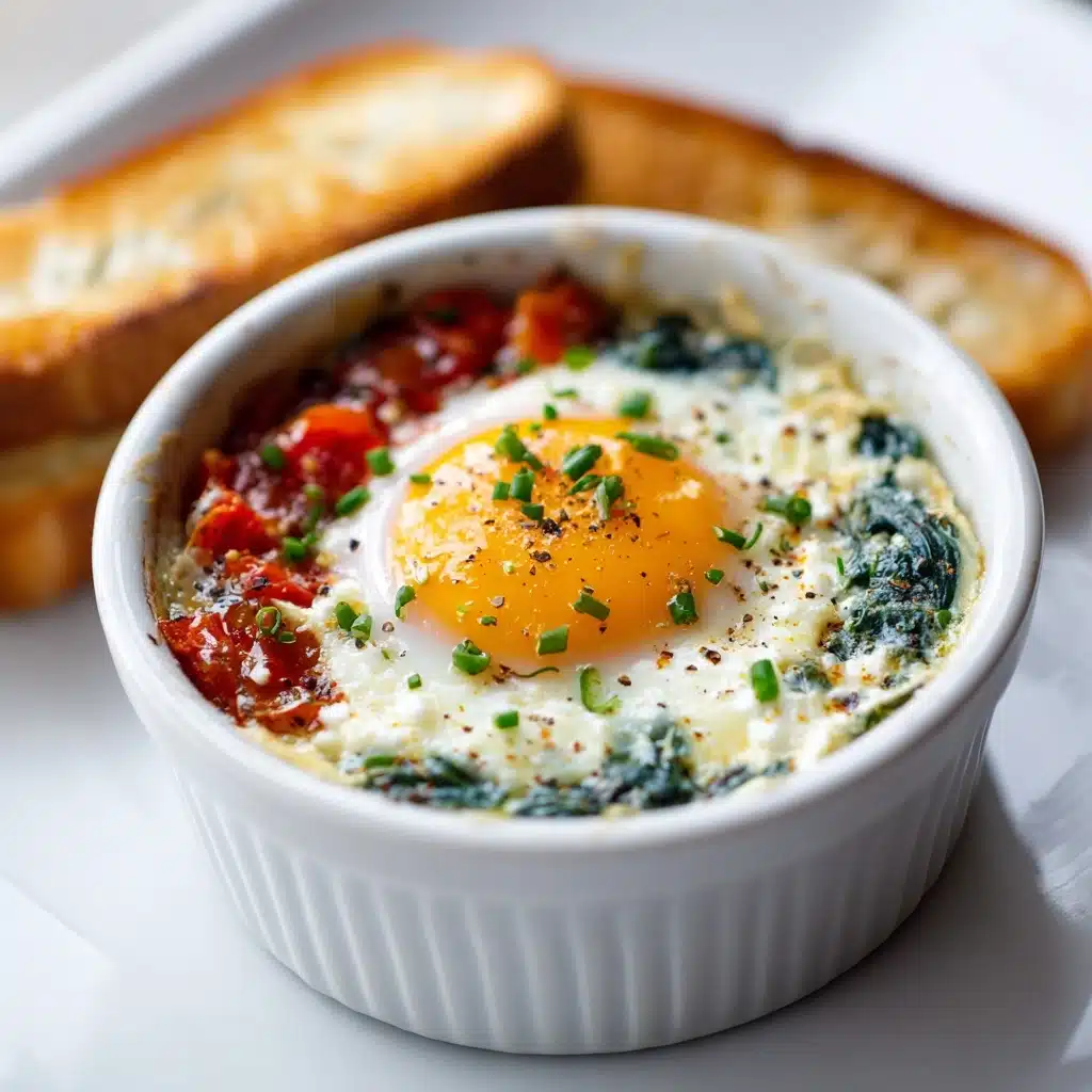 Baked Feta Eggs Recipe - Recipe Image