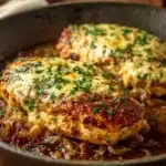 Easy One Pan French Onion Stuffed Chicken Recipe