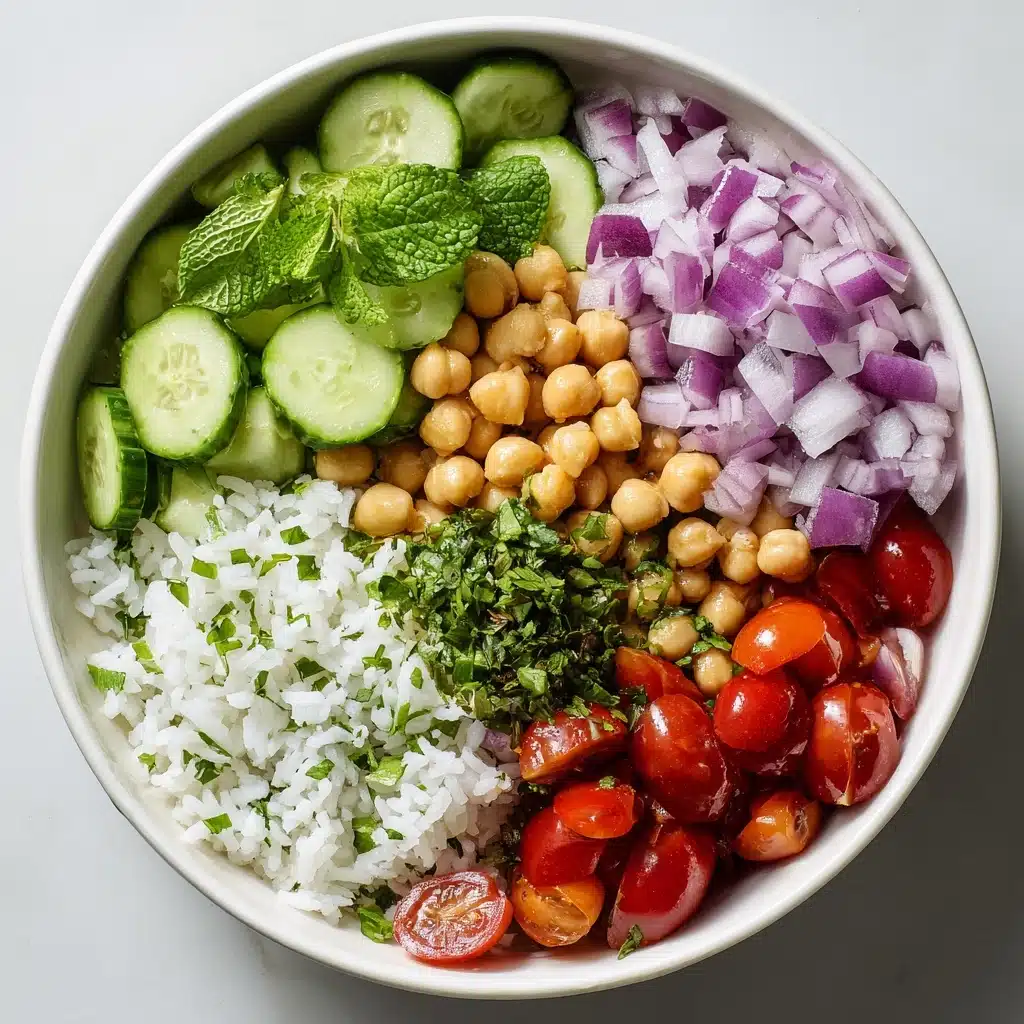 Mediterranean Chickpea Bowls with Tahini Sauce Recipe - Recipe Image