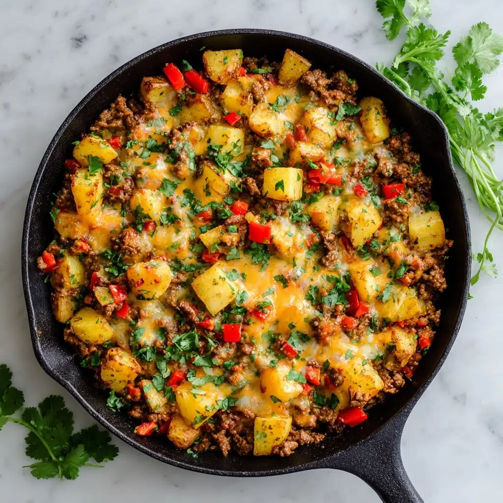 Mexican Ground Beef and Potato Skillet Recipe