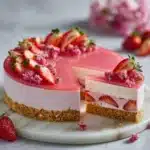 Vibrant Vegan Strawberry Cheesecake Delight Recipe