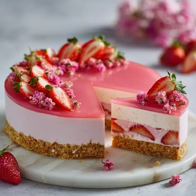 Vibrant Vegan Strawberry Cheesecake Delight Recipe