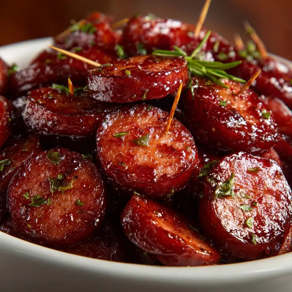 BBQ Smoked Sausage with Charred Peppers and Onions Recipe