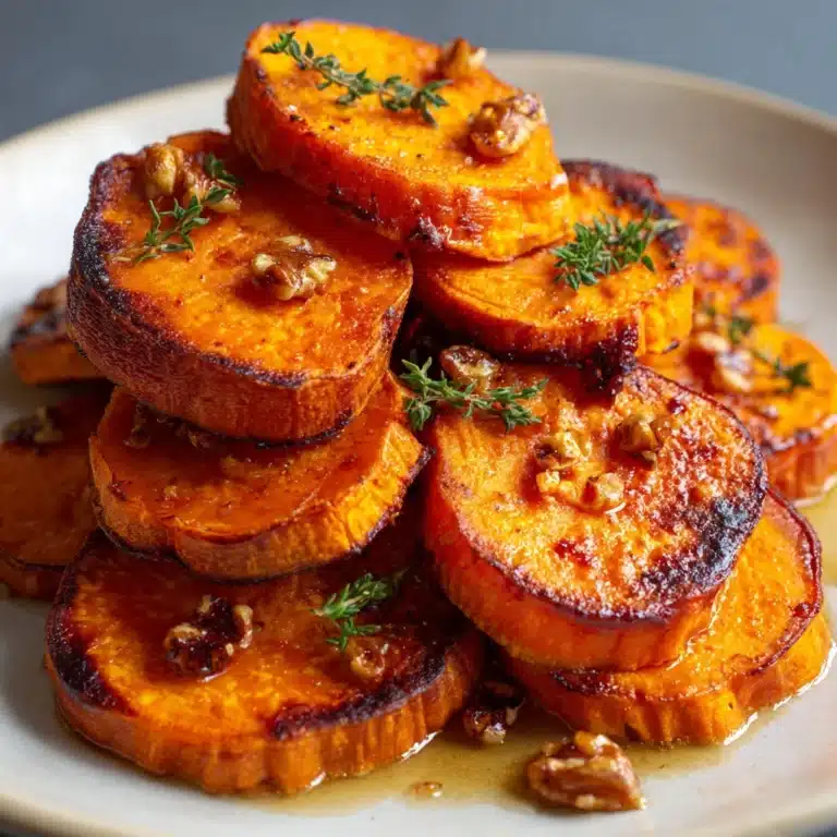 Walnut Maple Roasted Sweet Potatoes Recipe