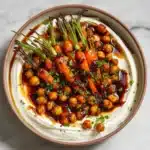 s with Crispy Chickpeas and Yogurt Sauce Recipe