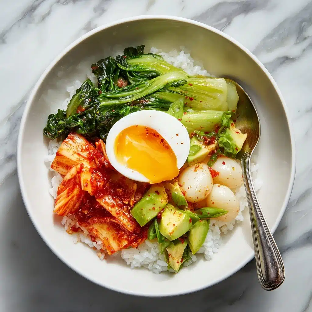 Kimchi Rice Bowl with Jammy Eggs Recipe